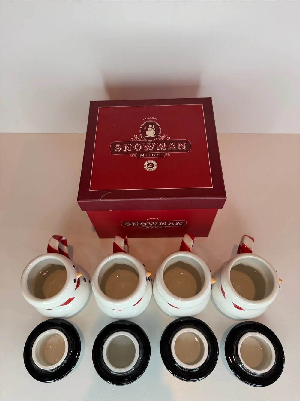 Williams Sonoma Snowman mugs